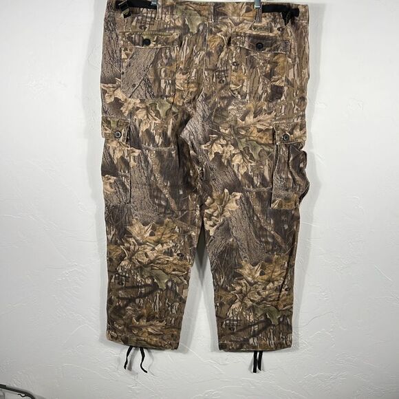 🦌🎯 COLUMBIA MOSSY OAK Camo Hunting Camouflage Denim Cargo Pants Men Sz 42 - GU - Picture 6 of 11
